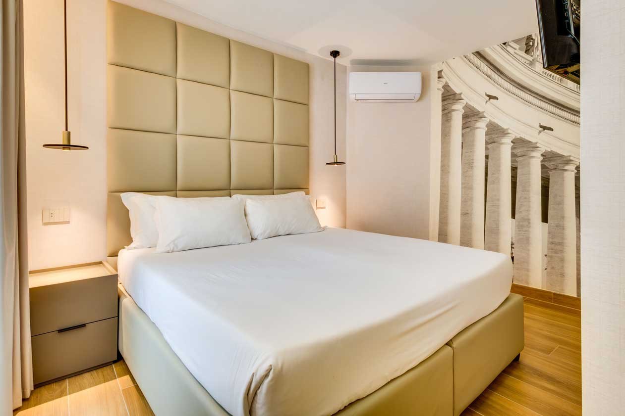 Camera Deluxe del Relais Badoer con letto matrimoniale