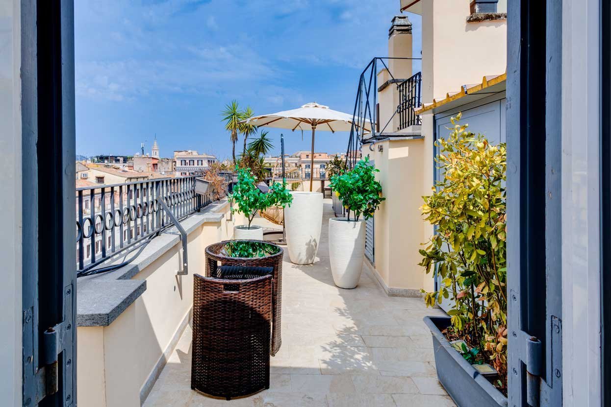 Terrazza privata della Suite con Vista del Relais Badoer